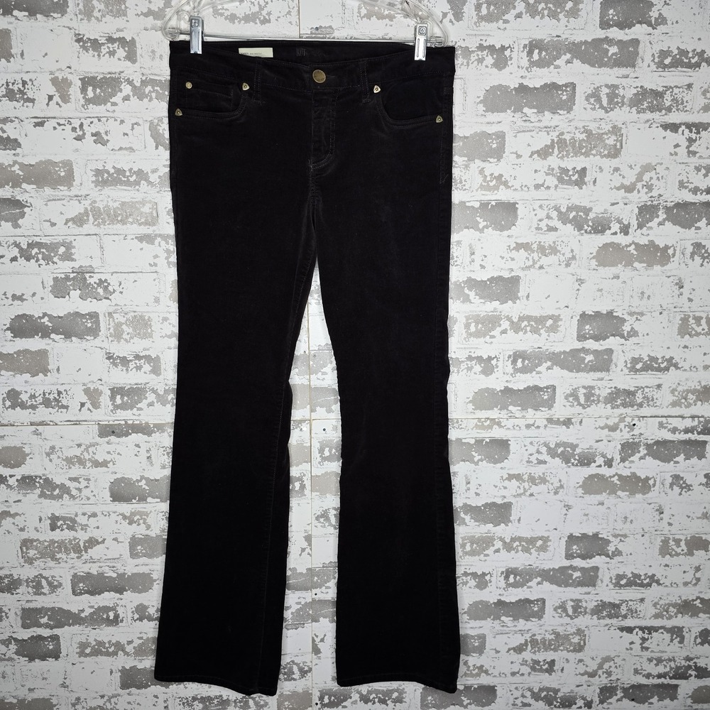 Kut From The Kloth Pants Women 10 Brown Corduroy Karen Baby Bootcut Boho Stretch